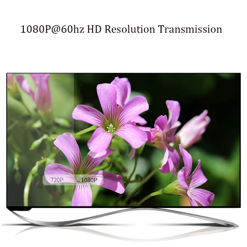 Wpeng HDMI to RJ45 Network Adapter, Qaoquda 1080P HDMI Male to Dual RJ45 Female Network CAT5e CAT6 Converter Extender Splitter Repeater for HDTV HDPC PS3 STB(2-Pack) - Image 5